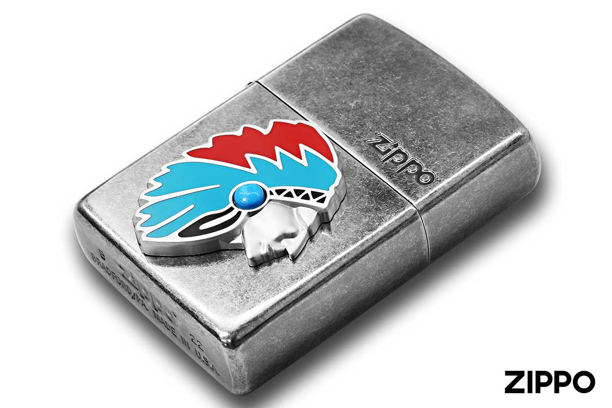 Zippo ジッポー Native Americans Metal ネイティブアメリカン メタル Niバレル 63490398 メール便可