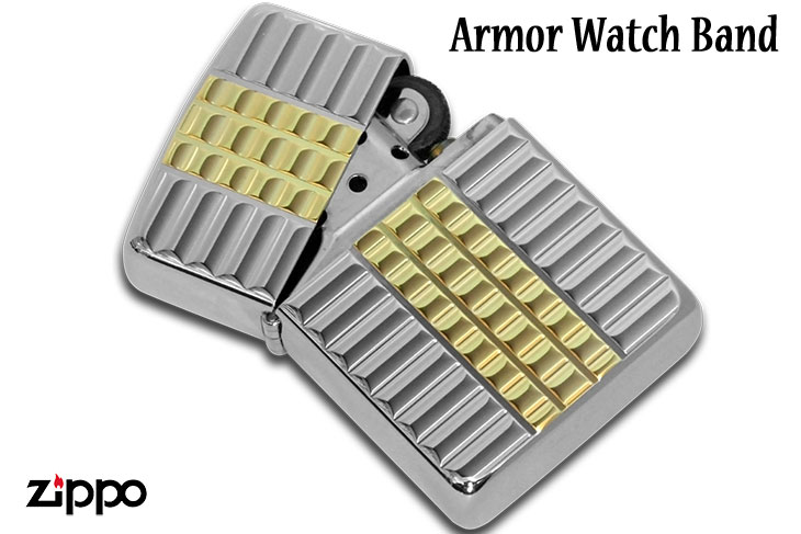 Zippo ジッポー Armor Watch Band シルバー&ゴールド