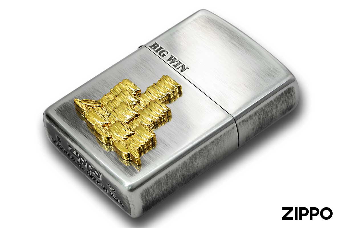 Zippo ジッポー BIG WIN Metal 銀いぶし 63490198 メール便可