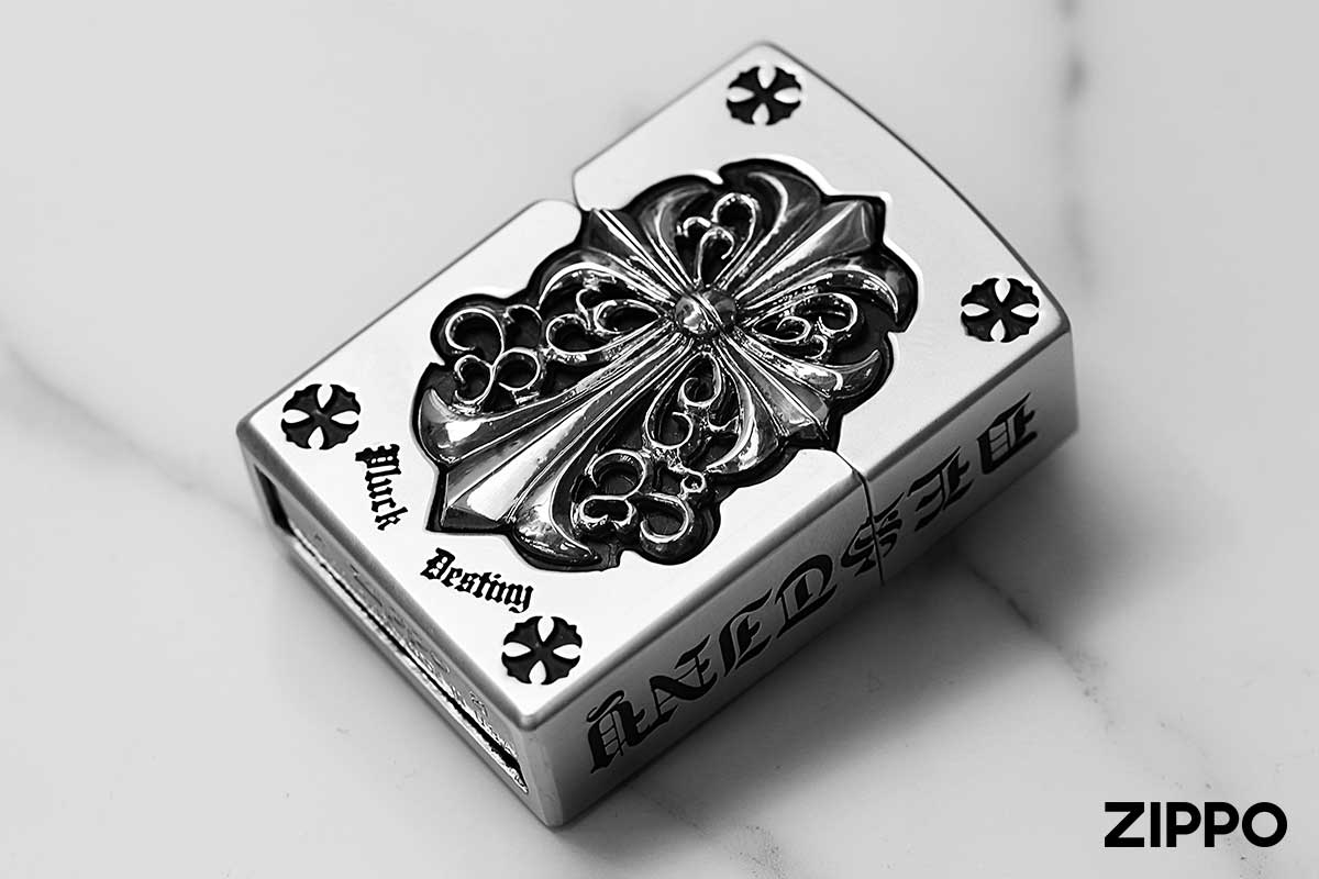 Zippo ジッポー Full Metal Jacket CROSS フルメタルジャケット クロス シルバー 2FMJN-CRS20