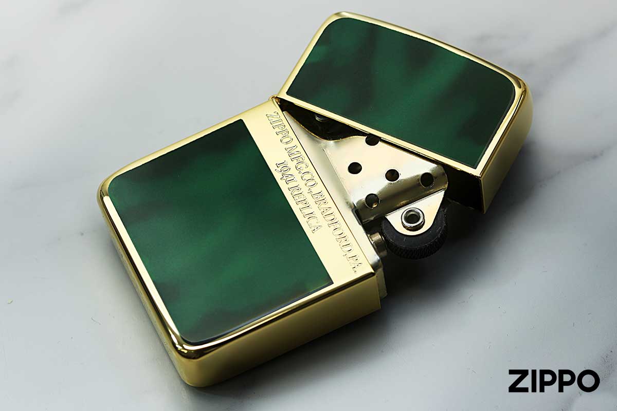 Zippo ジッポー 1941レプリカ Gold Green ゴールド グリーン 41GD-GRM