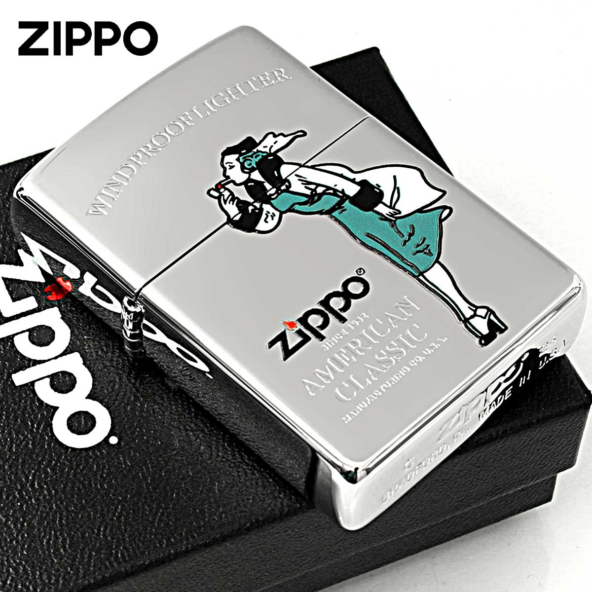 Zippo ジッポー ウインディ ガール Windy Girl クリアカラー ブルー ウィンディ_CLBL