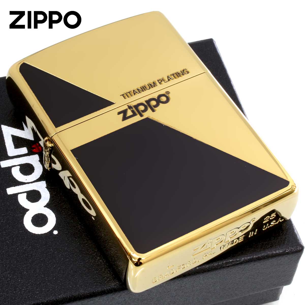 Zippo ジッポー 幾何学模様 #200B チタン GDB_Ti1