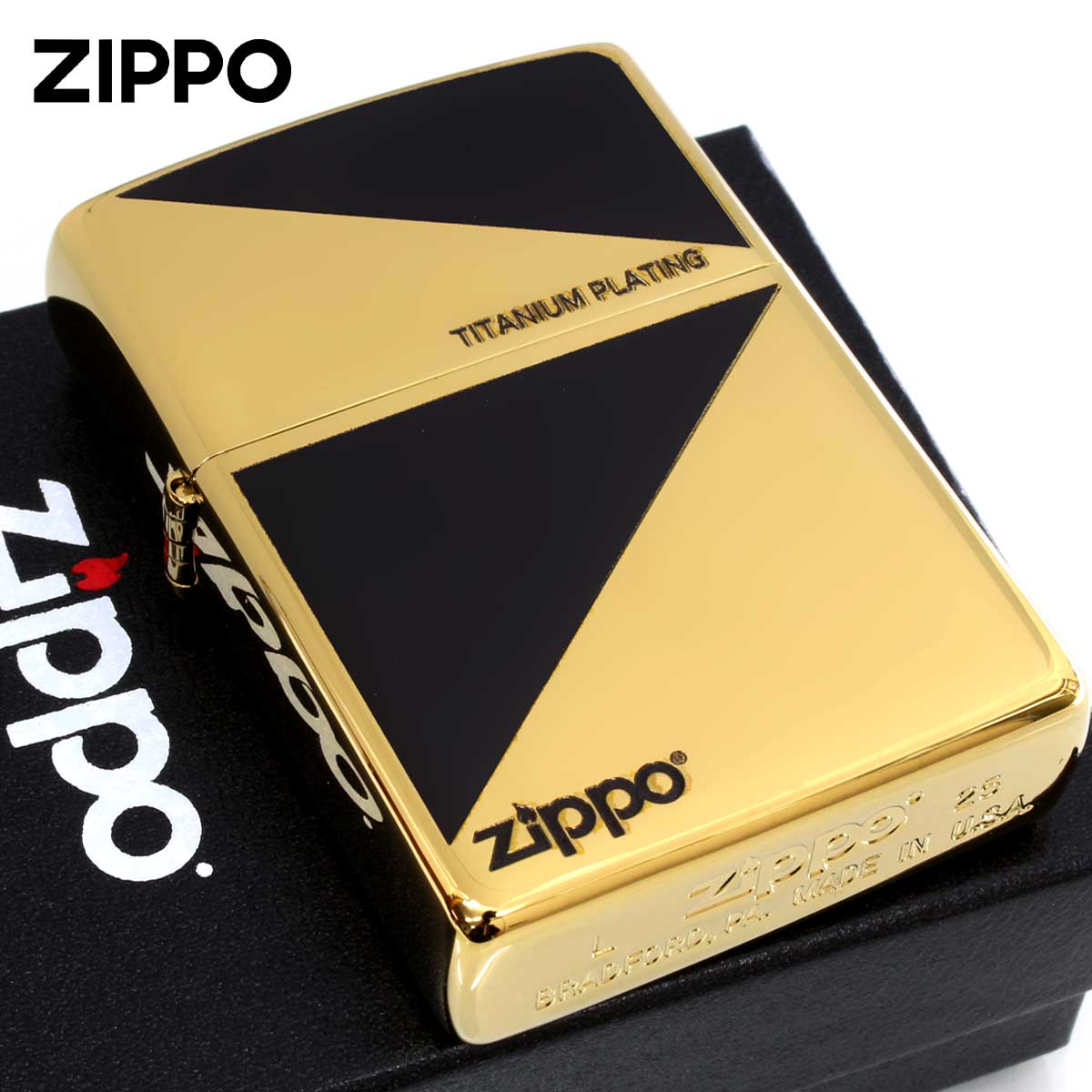 Zippo ジッポー 幾何学模様 #200B チタン GDB_Ti2
