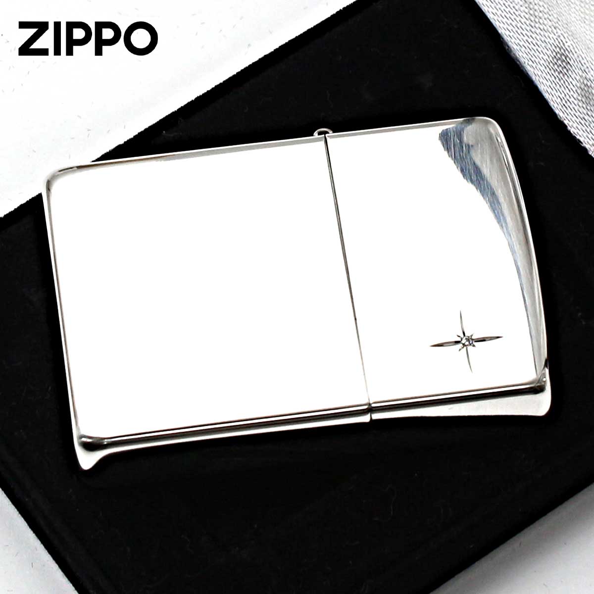 Zippo ジッポー 純銀 スターリングシルバー 925 Sterling Silver ダイヤモンド 天然石 DIA