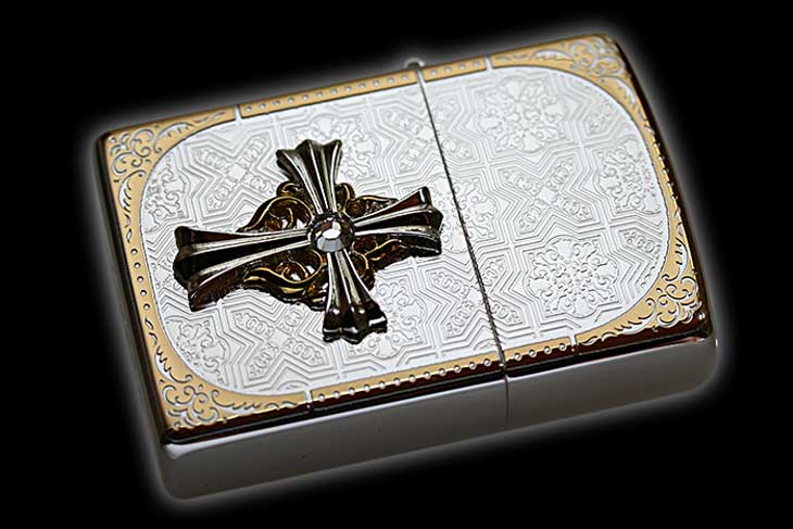 ZIPPO メタルジャケット 超重厚 ジッポ ライター ビッグクロス