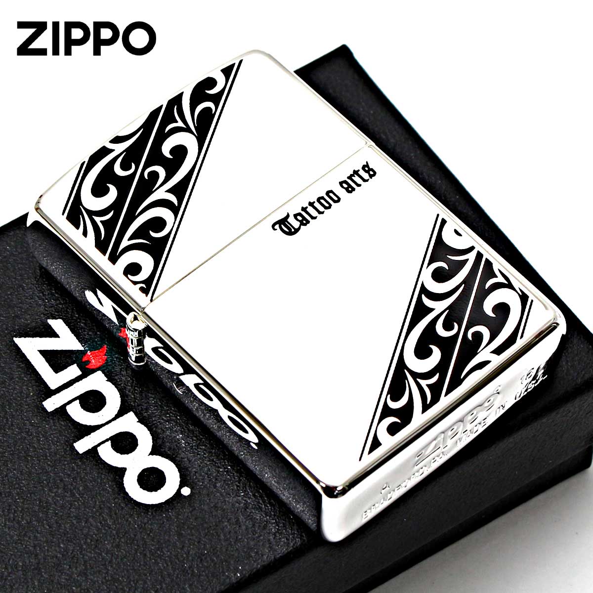 Zippo ジッポー タトゥー シリーズ Tatoo arts 両面デザイン SPBK1 メール便可