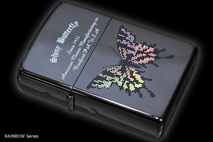 Zippo ジッポー レインボーバタフライシリーズ DT-BK
