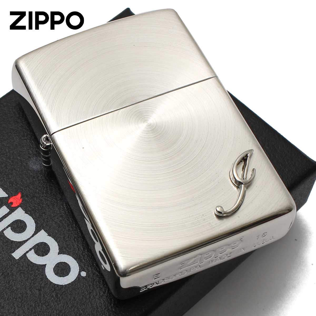 Zippo ジッポー イニシャル シリーズ I スピン 彫刻 SSP-I メール便可