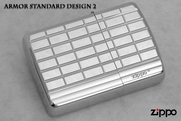 Zippo ジッポー ARMOR STANDARD DESIGN2 16SD2-PB(B) メール便可