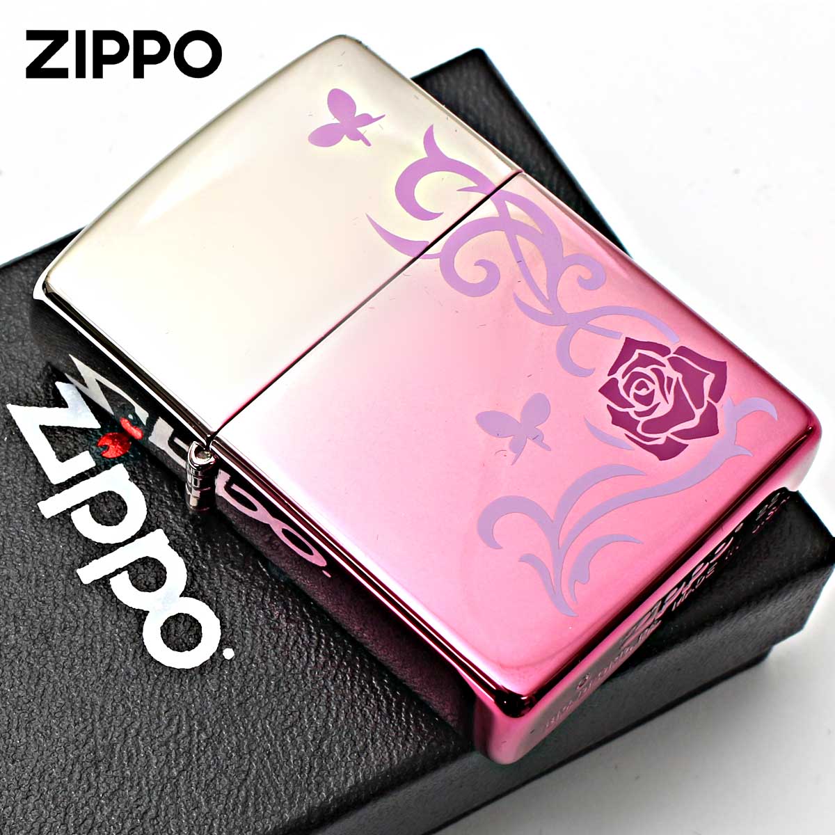 Zippo ジッポー 薔薇 ローズ Rose ミステリアス ピンク