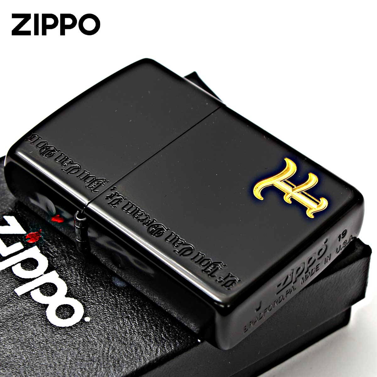 Zippo ジッポー イニシャル F ネームオブラブ ブラック Name of Love NLF-IB メール便可