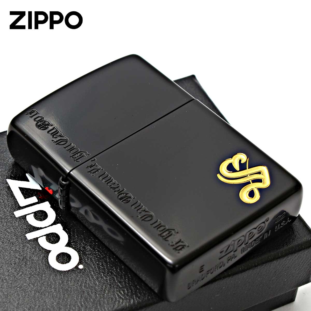 Zippo ジッポー イニシャル S ネームオブラブ ブラック Name of Love NLS-IB メール便可