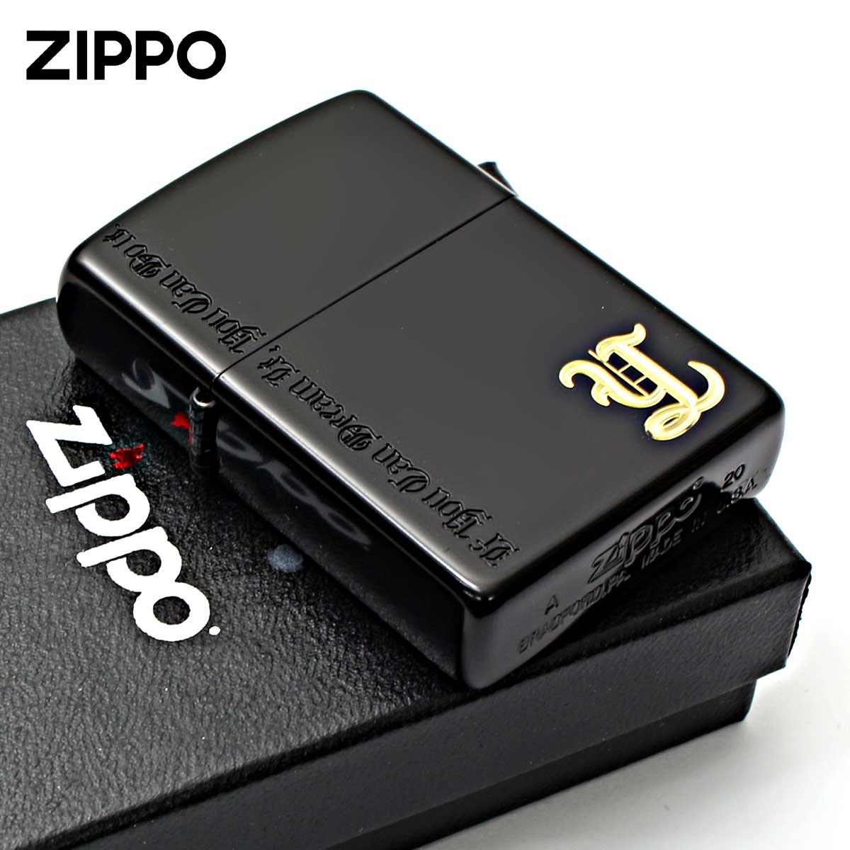 Zippo ジッポー イニシャル Y ネームオブラブ ブラック Name of Love NLY-IB メール便可