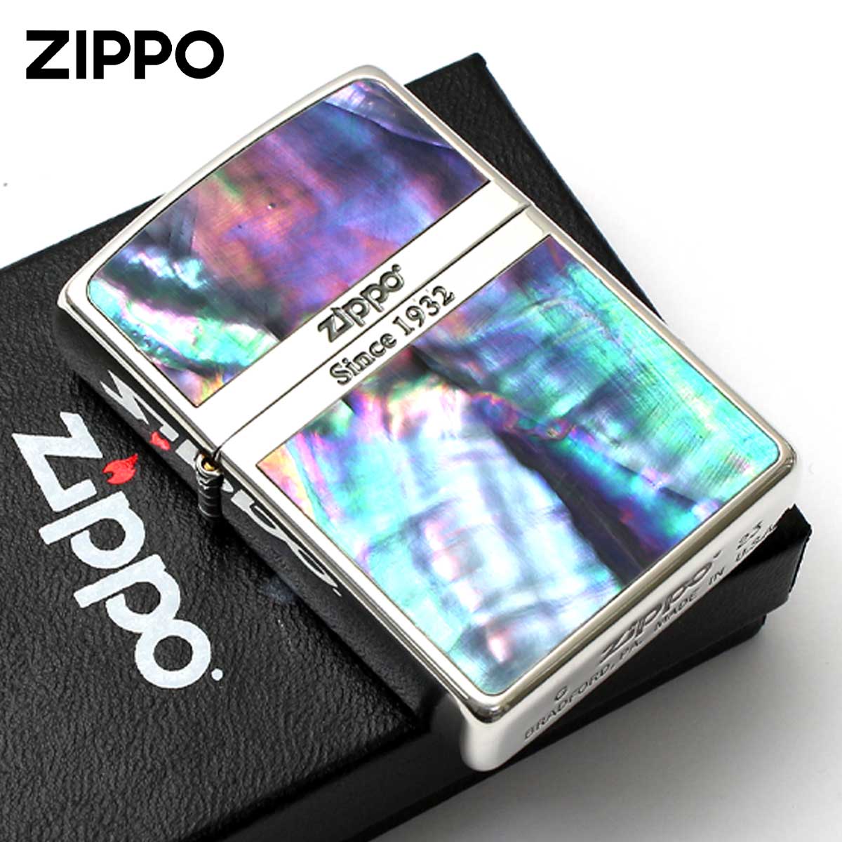 Zippo ジッポー シェル 貝 シルバー ラインシェルフィッシュ