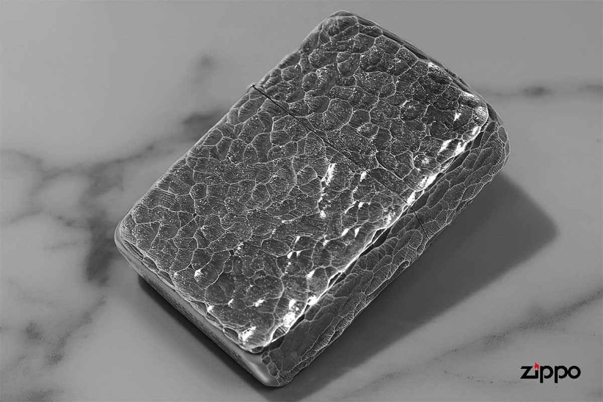 Zippo ジッポー 1941レプリカ 槌目 ハンマートーン 銀イブシ 41-S5 メール便可