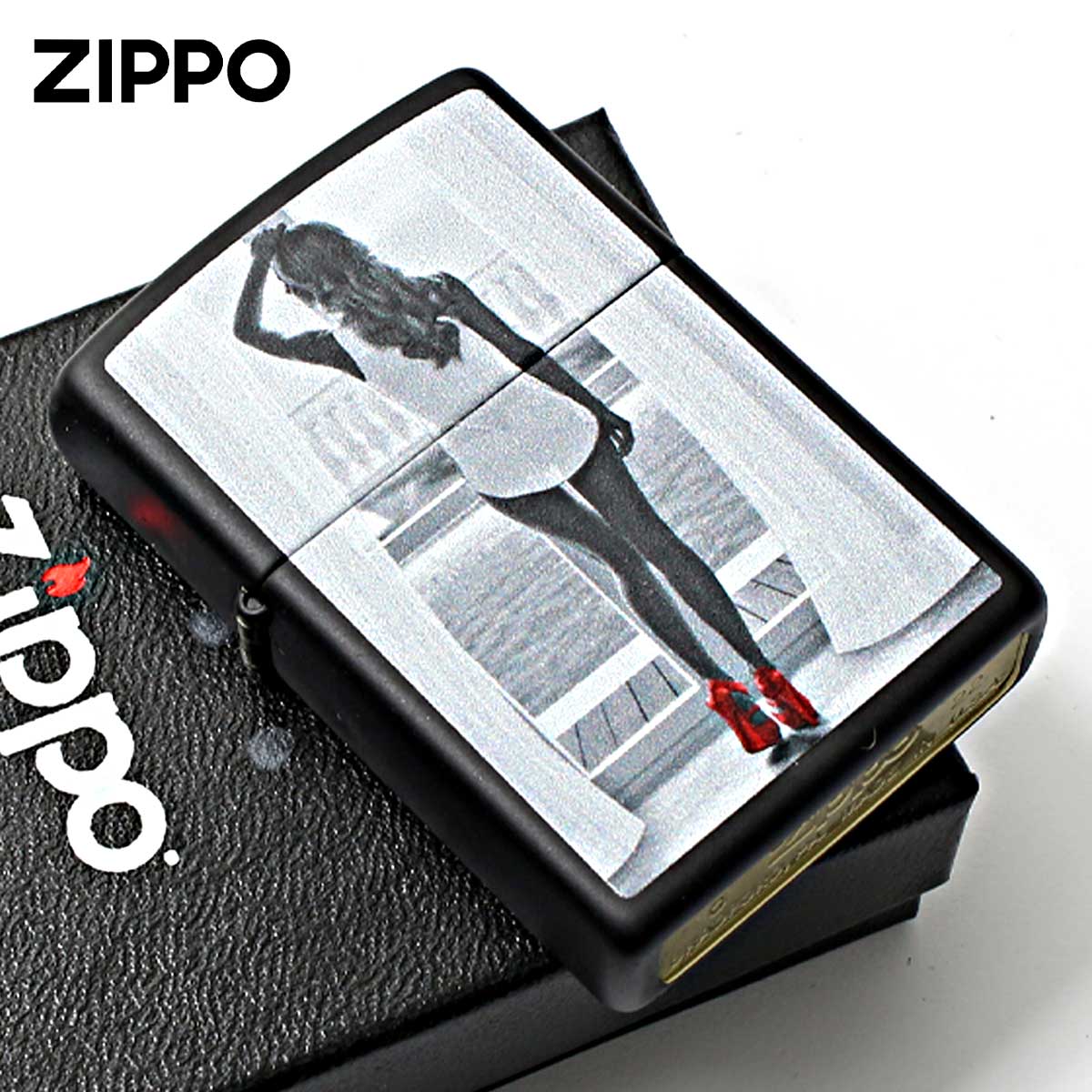 Zippo ジッポー セクシー ガール レッド ハイヒール レディ SEXY GIRL Red High Heels Z218-098040 メール便可