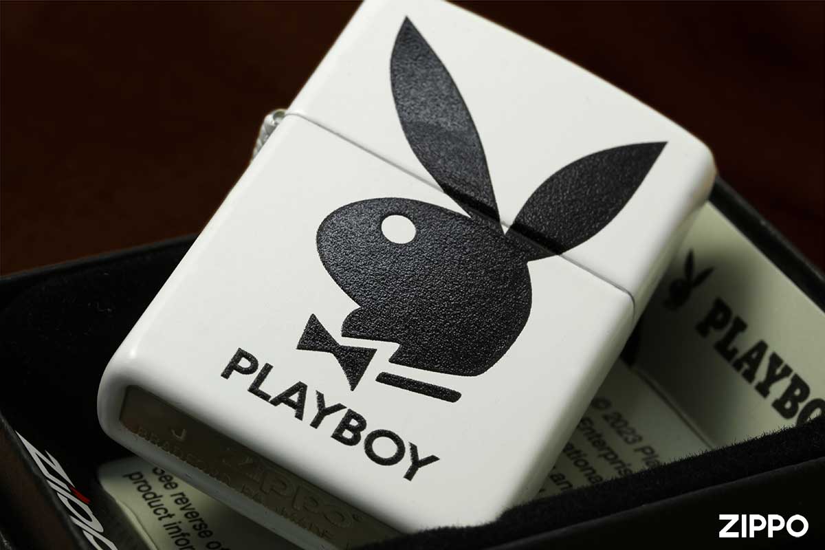 Zippo ジッポー PLAYBOY logo White プレイボーイ ロゴ ホワイト Z214-104661 メール便可