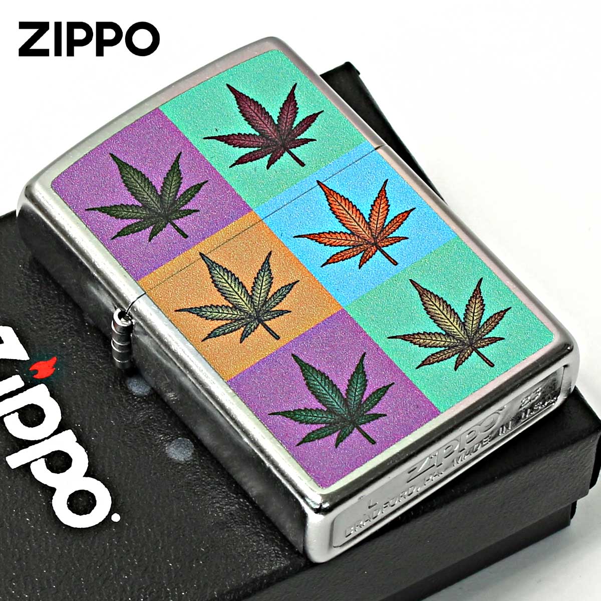 Zippo ジッポー マリファナ Marijuana Leaf Series Colorful