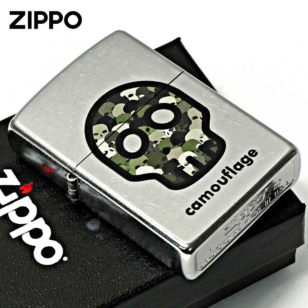 Zippo ジッポー カモフラージュ プリント加工 CAMOUFLAGE ＃207 Emboss printing  EP-KH メール便可