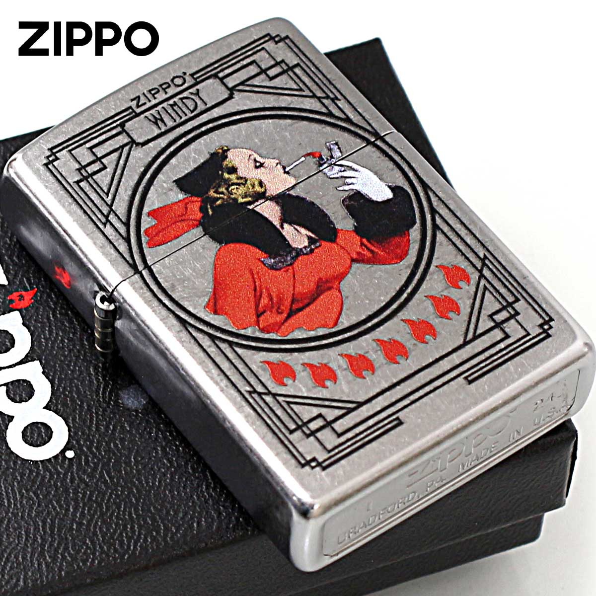 Zippo ジッポー ウインディ ガール Windy Girl アメリカ加工 Processing in USA Z207-119769 メール便可