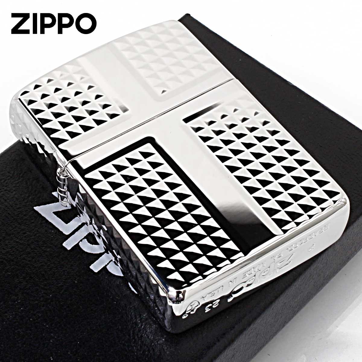 Zippo ジッポー ARMOR ＃162 アーマー ダイヤカット 銀メッキ 162S-4CRDC