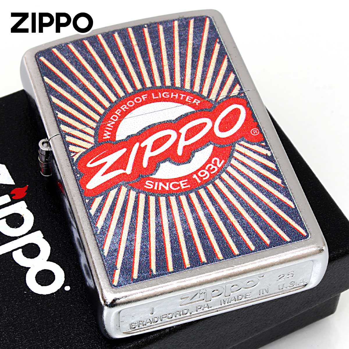 Zippo ジッポー Vintage ZIPPO LOGO オールドポスター風 ジッポ ロゴ Z207-125616 メール便可