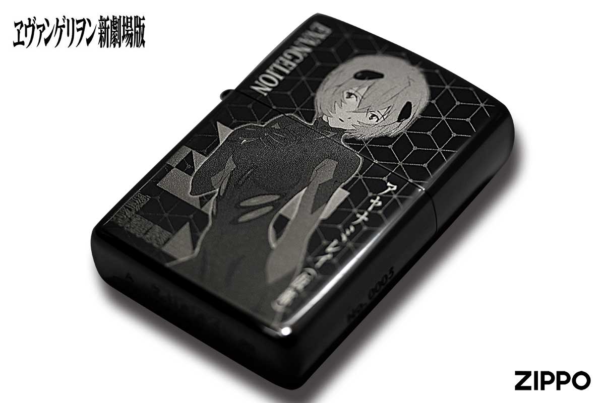 Zippo ジッポー EVANGELION エヴァンゲリオン 新劇場版 Black Titnium Ver.2 アヤナミレイ 仮称｜Zippo専門店フラミンゴ：本店