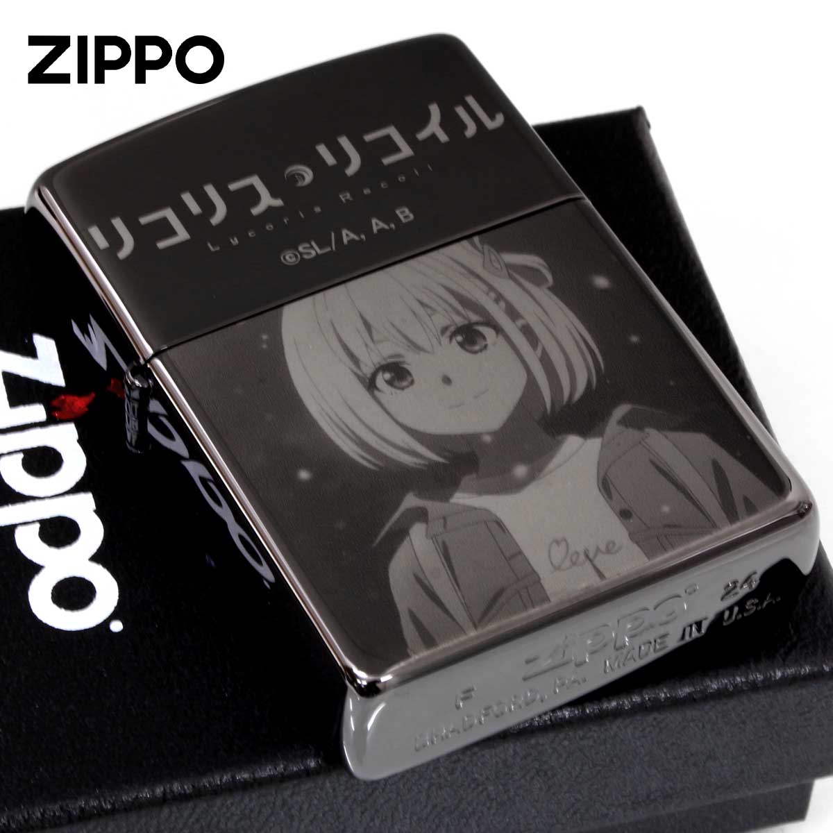 Zippo ジッポー リコリス・リコイル Ver.3 錦木千束 アニメ 漫画 リコリコ ブラック