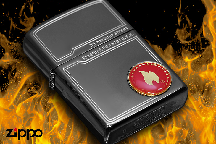 Zippo ジッポー ファイヤーフレームメタル BK(1201S511)