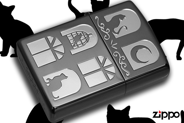 Zippo ジッポー キャットウインドウ ブラック 1201S515 メール便可