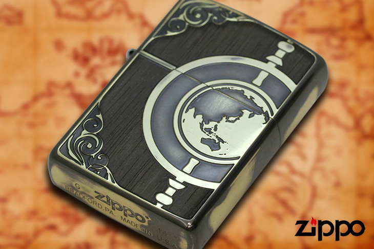 Zippo ジッポー アンティークグローブ BS(1201S484)