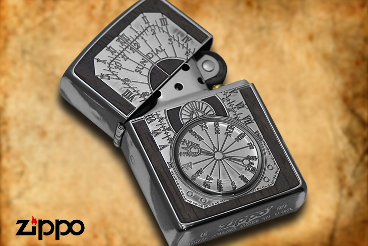 Zippo ジッポー アンティークサンダイアル SV(1201S449)