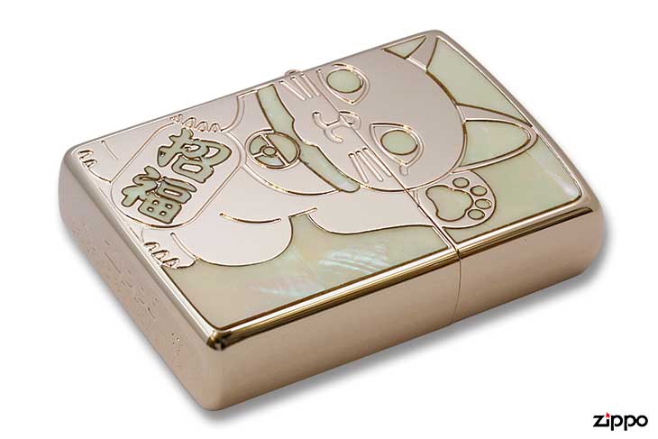 Zippo ジッポー SHELL LUCKY CAT シェル ラッキーキャット 1201S687