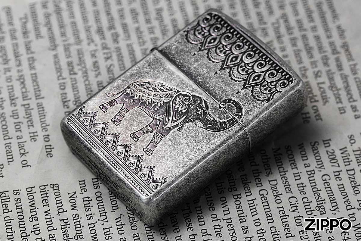 Zippo ジッポー INDIAN ELEPHANT インディアン エレファント B SV 1201S800 メール便可