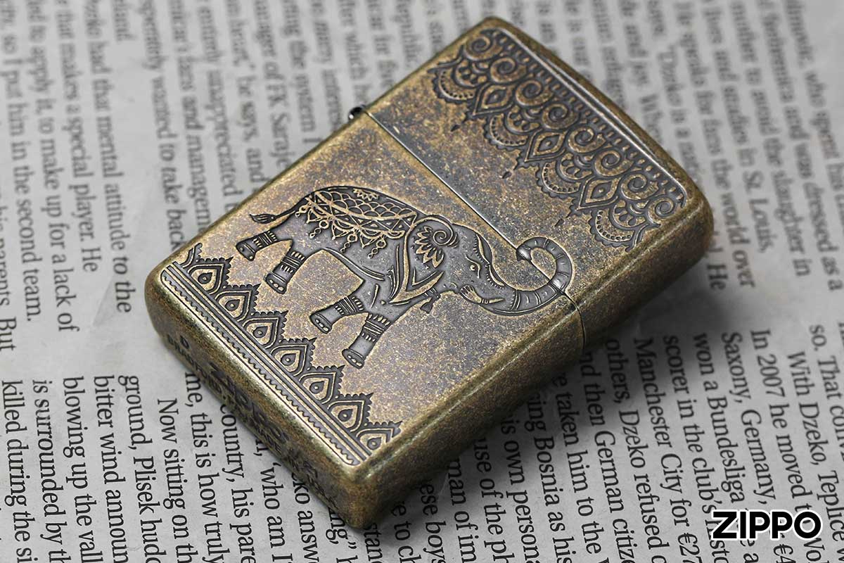 Zippo ジッポー INDIAN ELEPHANT インディアン エレファント B BS 1201S801 メール便可