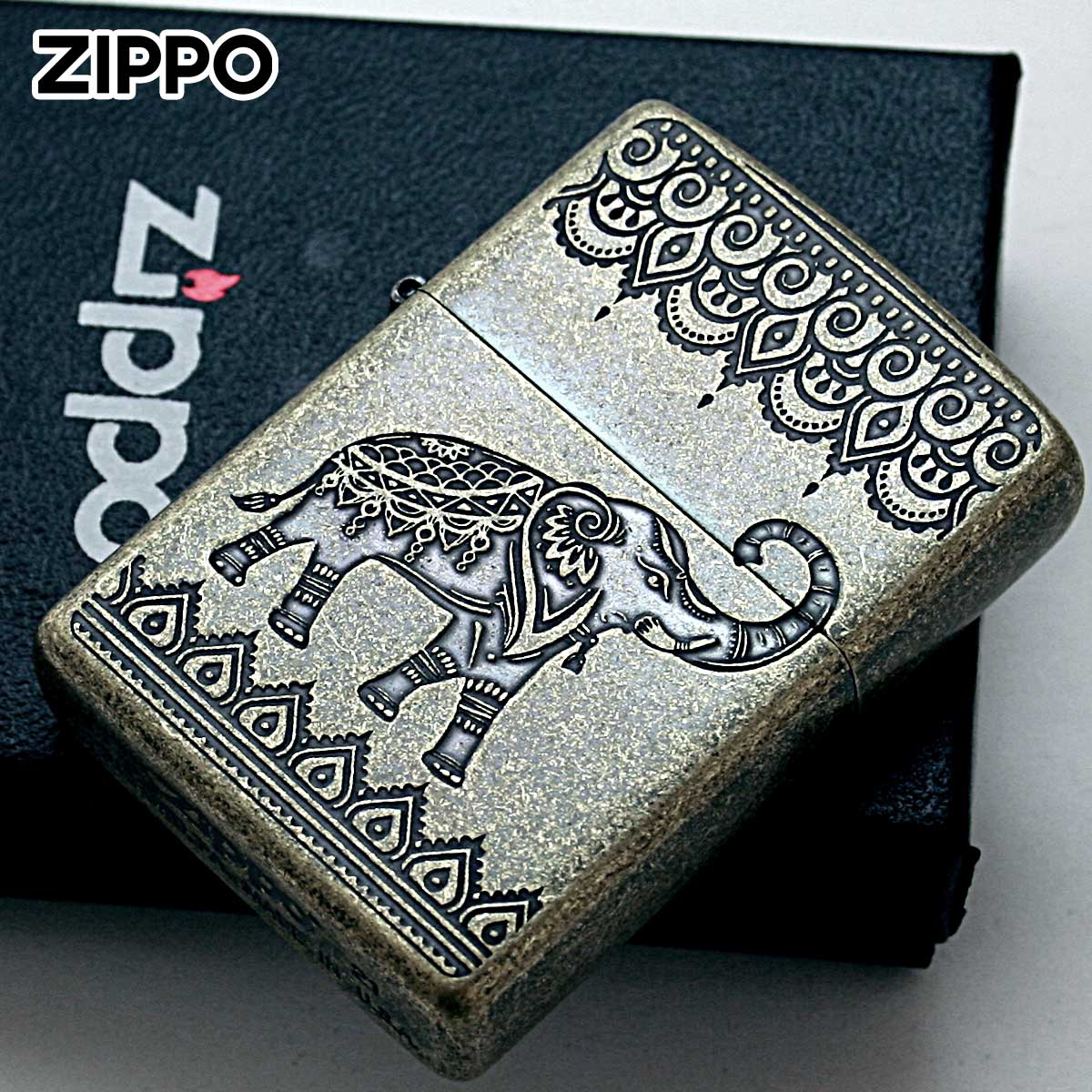 Zippo ジッポー インディアン エレファント 象 ブラス Zippo ジッポー インディアン エレファント 象 ブラス