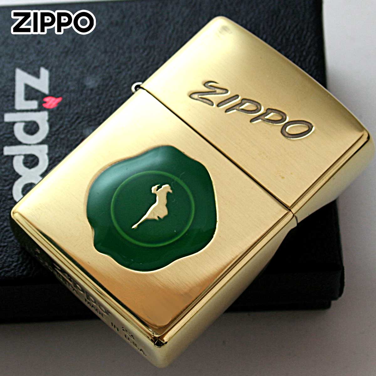Zippo ジッポー シーリングスタンプ ウインディ ガール ブラス グリーンスタンプ Sealing Stamp Girl BS GR 1201S859