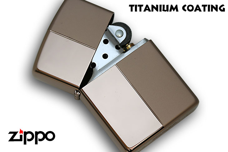 Zippo ジッポー Titanium Coating #ブラウン