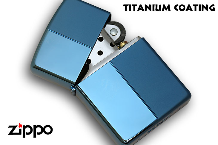 Zippo ジッポー Titanium Coating #スカイブルー