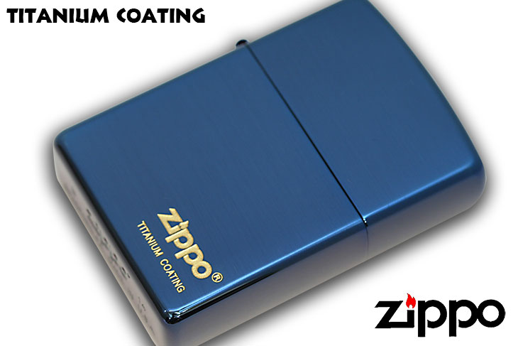 Zippo ジッポー Titanium Coating THB(ブルー)