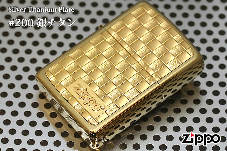 Zippo ジッポー #200 金チタン 15-12