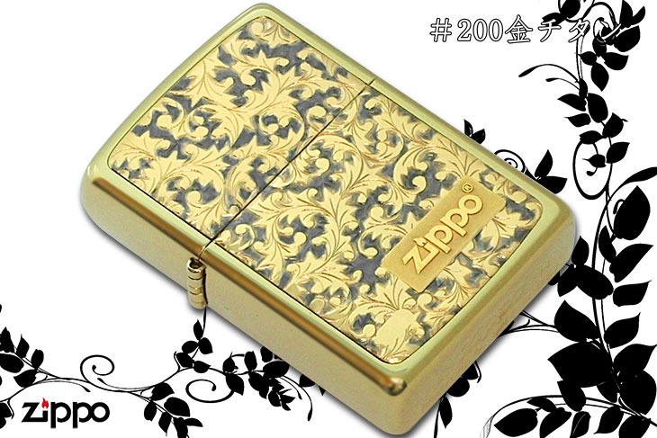 Zippo ジッポー #200金チタン #K-08