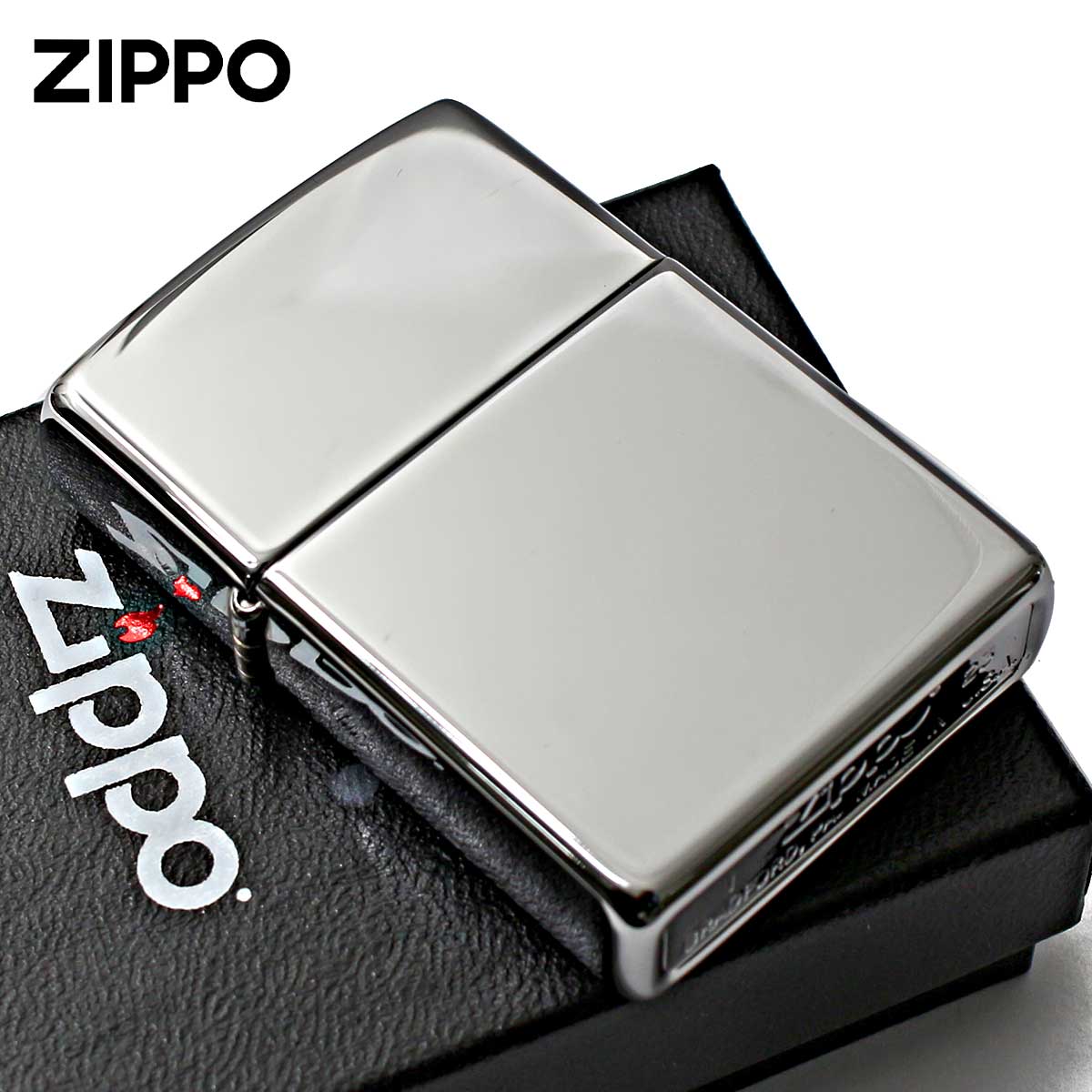 大人気新品セール ブ Zippo ハイポリッシュクローム 鏡面 シルバー 無地 ジッポー 小物