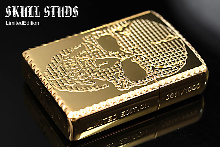 Zippo ジッポー SKULL STUDS （G）K24G Plate（G・tank）