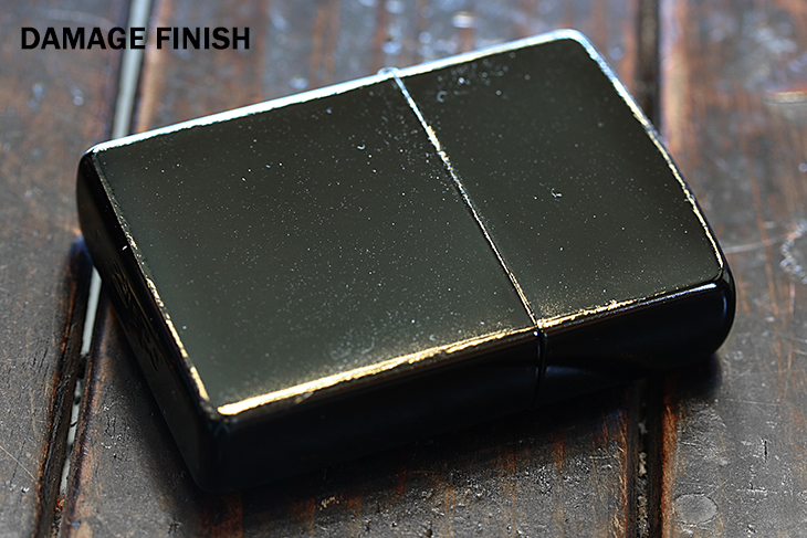 Zippo ジッポー Brass BLACK Damage Coating（G・tank）