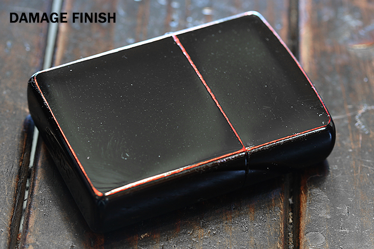 Zippo ジッポー Bloody BLACK Damage Coating｜Zippo専門店