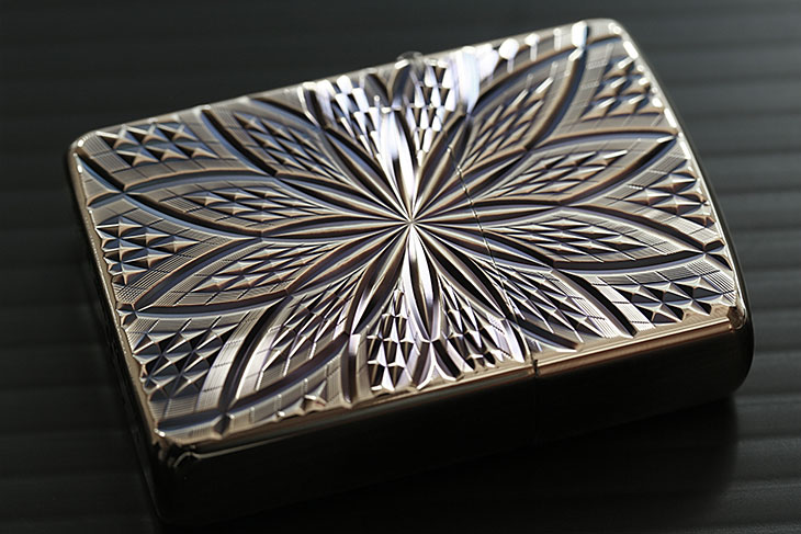 Zippo ジッポー D C BLOOM2 （A）Antique Brass メール便可