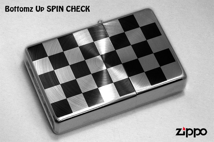 Zippo ジッポー ボトムズアップスピンチェック Bottomz Up SPIN CHECK BN&SV A