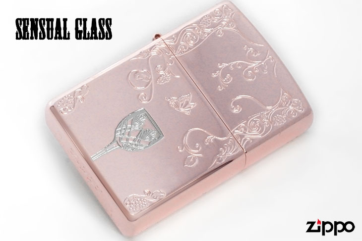 Zippo ジッポー SENSUAL GLASS (B)Rose Pink